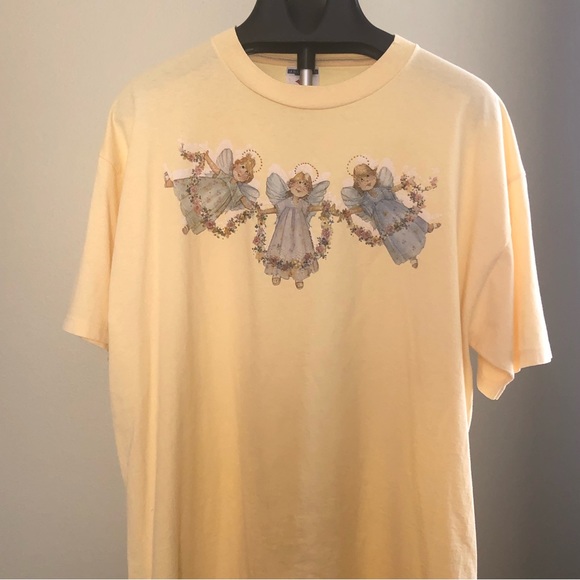 Jerzees activewear, T- shirt with angels, size XL, short sleeve - Picture 1 of 4